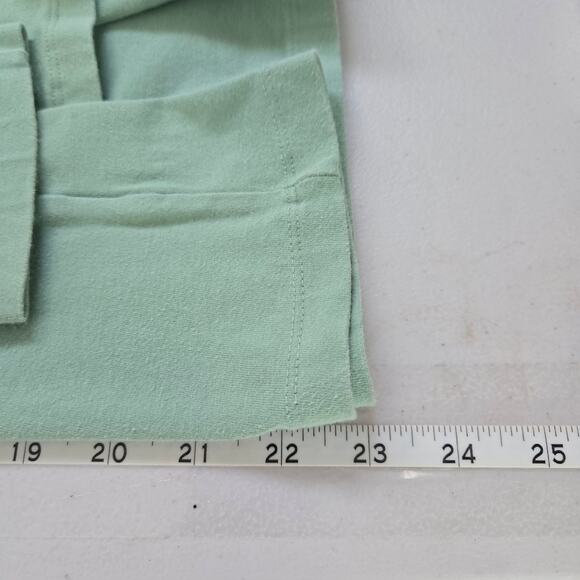 Sage Y2K Babydoll Beaded Top Size MD Forest Fairy Boho Phoebe Buffay 2000s - Picture 7 of 8